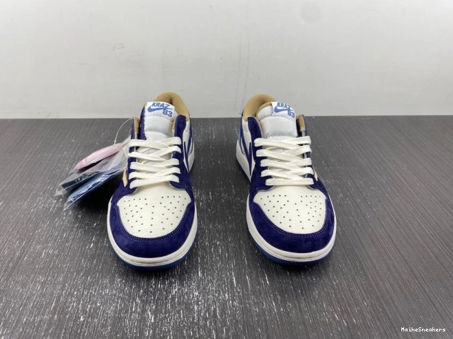 MaikeSneakers CUSTOM JORDAN AIR 1 X TRAVIS SCOTT DM7866-808 0810
